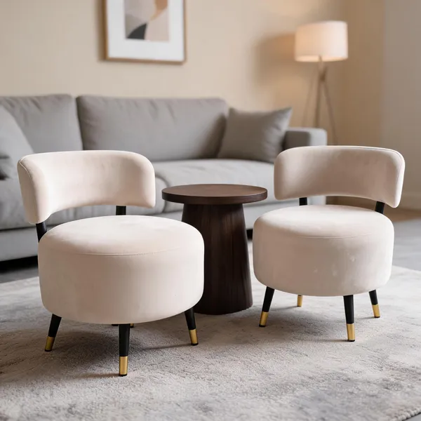 Velvet_Foam_Round_Accent_Chair_Set_Off_White