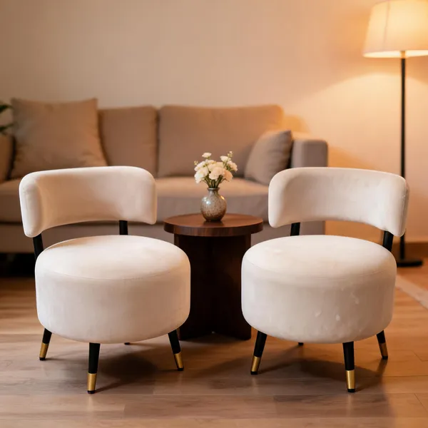 Velvet_Foam_Round_Accent_Chair_Set_Off_White