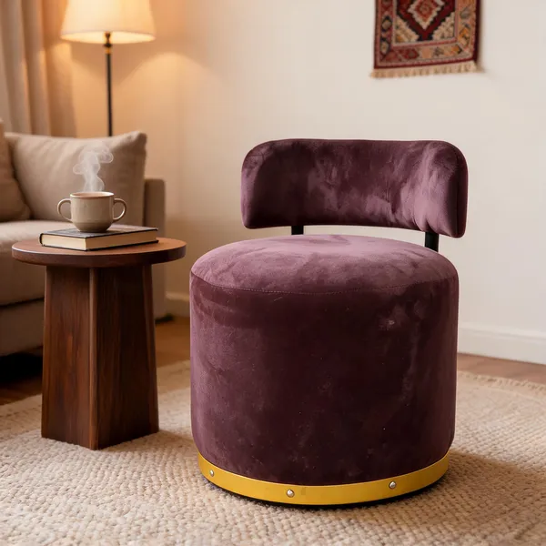 Velvet_Round_Brown_Accent_Chair