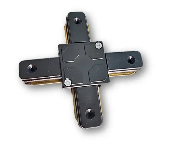 _Track/Trackline/Trackway_Connector/Jointer_for_LED_Track_Lights_Corner_Connector_for_2-Wire_Lighting_Track_Rail_(Black_Body,_+_Shape_Connector)