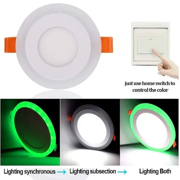 _16_Watt_12+4_Double_Colour_LED_Panel_Side_3D_Effect_Light_(Green,_Round)
