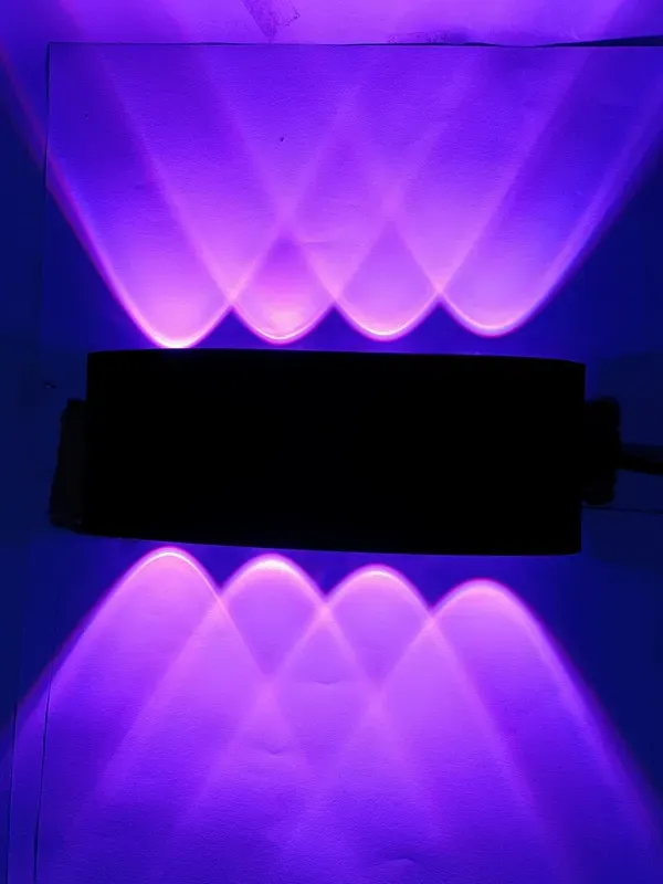 _24W_4_Up_4_Down_LED_AUTO_Color_Changing_7_Colors,_Outdoor_UP_Down_Wall_Light,_Waterproof,_Red-Blue-Green-Warm_Color_tone