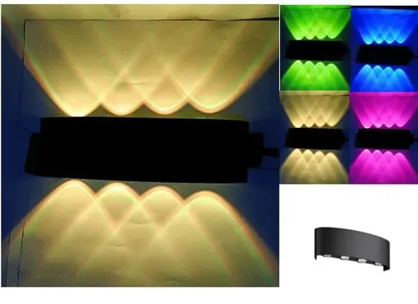 _24W_4_Up_4_Down_LED_AUTO_Color_Changing_7_Colors,_Outdoor_UP_Down_Wall_Light,_Waterproof,_Red-Blue-Green-Warm_Color_tone