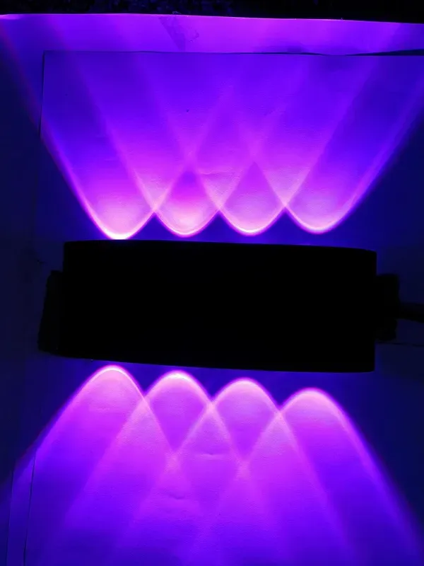 _24W_4_Up_4_Down_LED_AUTO_Color_Changing_7_Colors,_Outdoor_UP_Down_Wall_Light,_Waterproof,_Red-Blue-Green-Warm_Color_tone