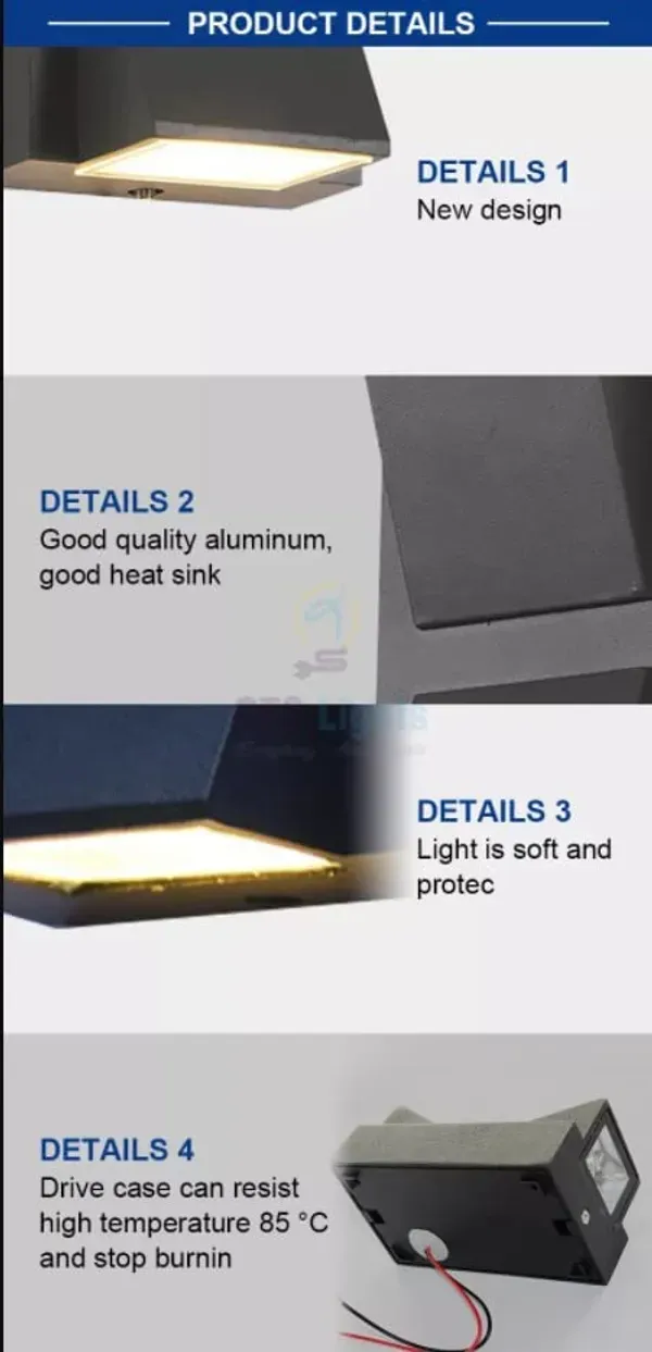 _10-Watts_K-Shape_Up_Down_Outdoor_LED_Wall_Light,_Aluminum_Black_Die_Casting_Body,_Warm_White_3000K,_Waterproof,_Rectangular