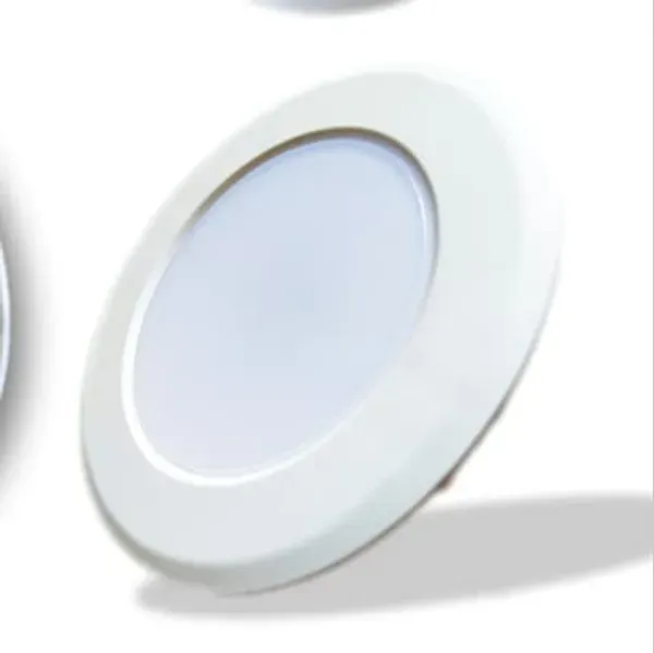 CAMRAYS_6-Watts_Round_LED_Panel_Conceal/Junction_Down_Light_(Pack_of_4)_(Warm_White(_Yellow-_3000k_,Plastic),_6_Watts_(_11cm_x_11cm_x_3.5cm),_Cutout_2.7"_/_7_cm))