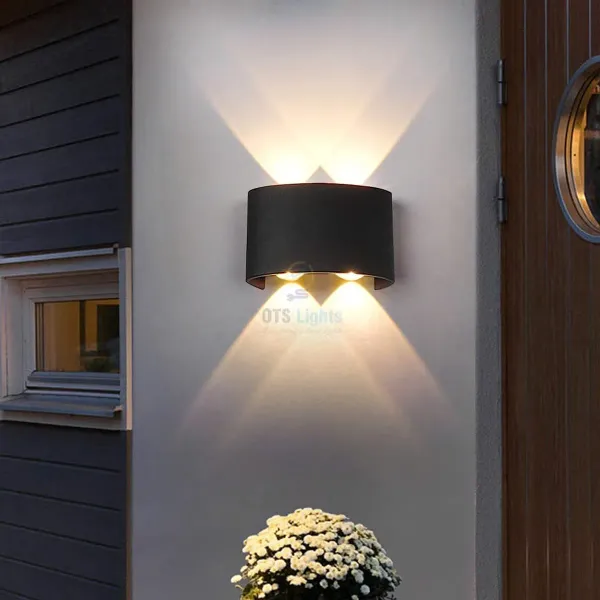 _Outdoor_LED_Wall_Light,_Aluminum_Black_Die_Casting_Body,_Waterproof_Up_Down_Light_(2Up2Down)