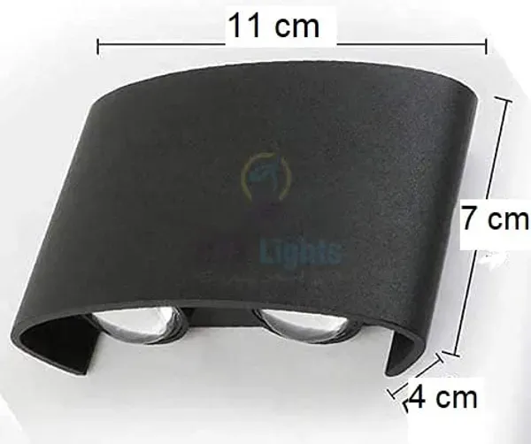 _Outdoor_LED_Wall_Light,_Aluminum_Black_Die_Casting_Body,_Waterproof_Up_Down_Light_(2Up2Down)