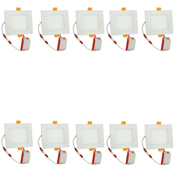_8-Watt_Slim_Panel_Square_Celing_Light_Pack_of_10_(White,_(12_cm_x_12_cm_x_1_cm)_Cutout_-_4_Inches)_-_2_Years_Warranty