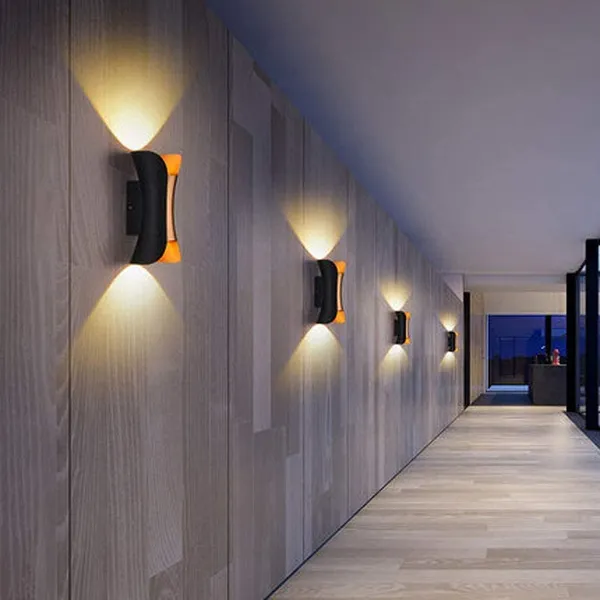 _Outdoor_LED_Wall_Light,_Aluminum_Black_Die_Casting_Body,_Waterproof_(10W_Curve_UP_Down)