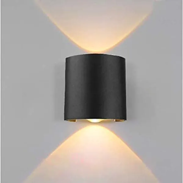_Outdoor_LED_Wall_Light,_Aluminum_Black_Die_Casting_Body,_Waterproof_Up_Down_Light_(1Up1Down)