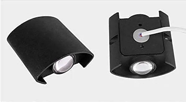 _Outdoor_LED_Wall_Light,_Aluminum_Black_Die_Casting_Body,_Waterproof_Up_Down_Light_(1Up1Down)