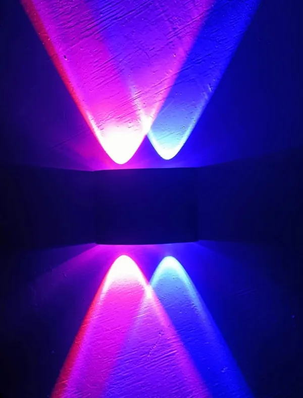 _2_Up_2_Down_LED_Outdoor_UP_Down_Wall_Light,_Waterproof,_Red-Blue-Green_RGB_Color_Tone(Metal)