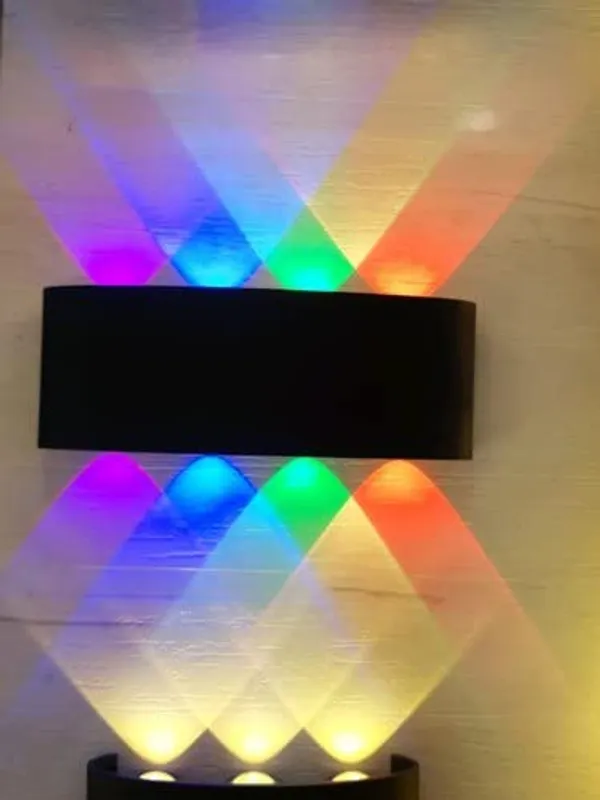 _4_Up_4_Down_LED_Outdoor_UP_Down_Wall_Light,_Waterproof,_Red,Blue,Green,Warm_Color_Tone(Metal)