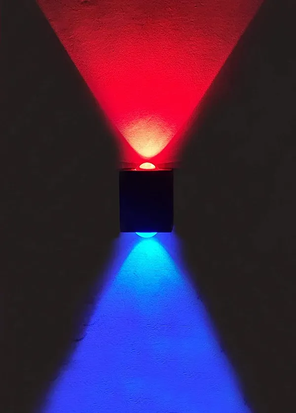 _1_Up_1_Down_LED_Outdoor_UP_Down_Wall_Light,_Waterproof,_Red_and_Blue_Color