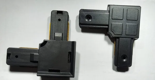 _Track/Trackline/Trackway_Connector/Jointer_for_LED_Track_Lights_Corner_Connector_for_2-Wire_Lighting_Track_Rail_(Black_Body,_Straight_Connector)