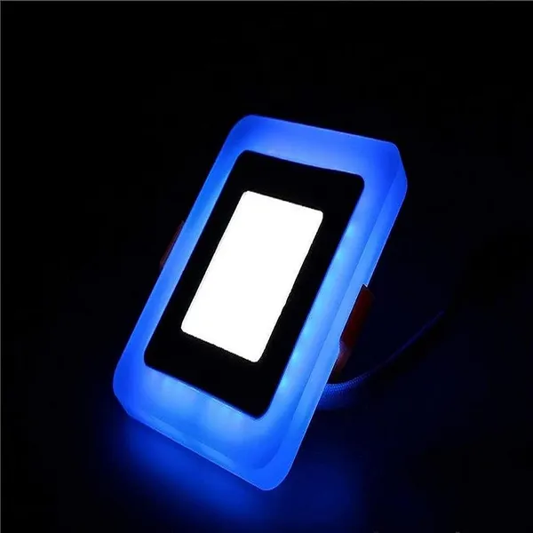 _16_Watt_12+4_Double_Colour_LED_Panel_Side_3D_Effect_Light_(Blue,_Square)