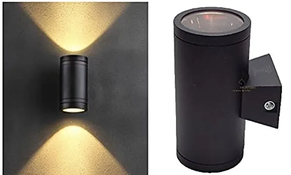 10_Watts(2_*_5W)_Up-Down_Outdoor_Cylinder_LED_Rose_Gold_Waterproof_Exterior_Wall_Lamp_2_X_5Watts_(Warm_White)