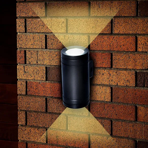 10_Watts(2_*_5W)_Up-Down_Outdoor_Cylinder_LED_Rose_Gold_Waterproof_Exterior_Wall_Lamp_2_X_5Watts_(Warm_White)