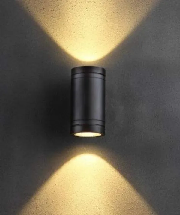 10_Watts(2_*_5W)_Up-Down_Outdoor_Cylinder_LED_Rose_Gold_Waterproof_Exterior_Wall_Lamp_2_X_5Watts_(Warm_White)