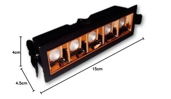 _10_Watt_Black_Gold_Finish_Square_Laser_Linear_Spotlight_for_Indoor_Lighting,_(15_cm_x_4.5_cm,_Aluminium_Body/Natural_White_Light)