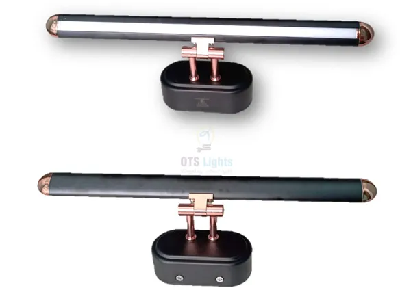 _12_Watts_Black_Led_Mirror_Washbasin_Black_Rose_Golden_Picture_Wall_Light_3_in_1(Cool-Natural-Warm,_Pack_of_1)