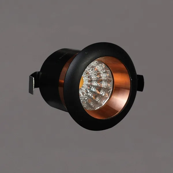 3-Watt_Button_Black_Rose_Copper_Finish_LED_Spot_Light_(Warm/Yellow/3000k)-_441D_-_Pack_of_1