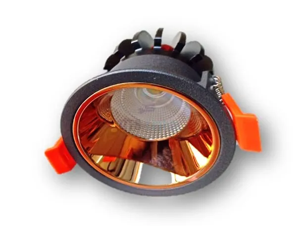 _12_Watts_Black_Body_Rose_Gold_Finish_LED_Ceiling_COB_Spot,_Focus,_Down_Ceiling_Light_(Warm_White/3000k,_8cm_x_7cm,_Cutout_-_7cm)