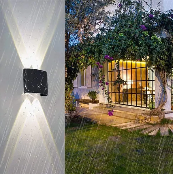 _Outdoor_LED_Wall_Light,_Aluminum_Black_Die_Casting_Body,_Waterproof_Up_Down_Light_(2Up2Down)