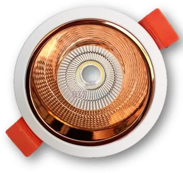 _12_Watts_White_Body_Rose_Gold_Finish_LED_Ceiling_COB_Spot,_Focus,_Down_Ceiling_Light_(Warm_White/3000k,_8cm_x_7cm,_Cutout_-_7cm)