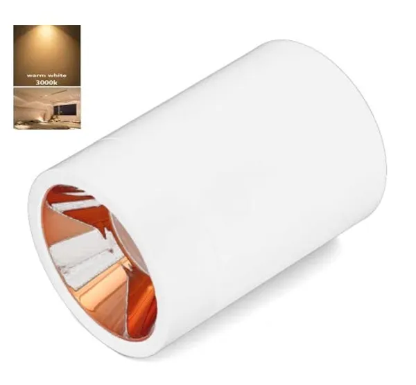 _3_Watt_COB_Cylinder_Surface_Light_White_Body_(Warm_White-3000k,_Rose_Reflector,_5.8cm_x_3.2cm_x_3.2cm)