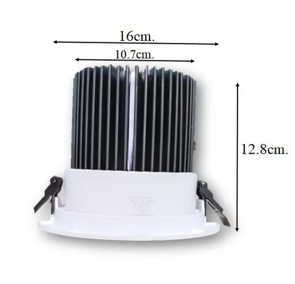 _COB_Down_Celing_Light_Movable_(Cool_White-6500k,_50_Watt)_(16_cm_x_16_cm_x_12.8_cm)_Cutout_10.7cm
