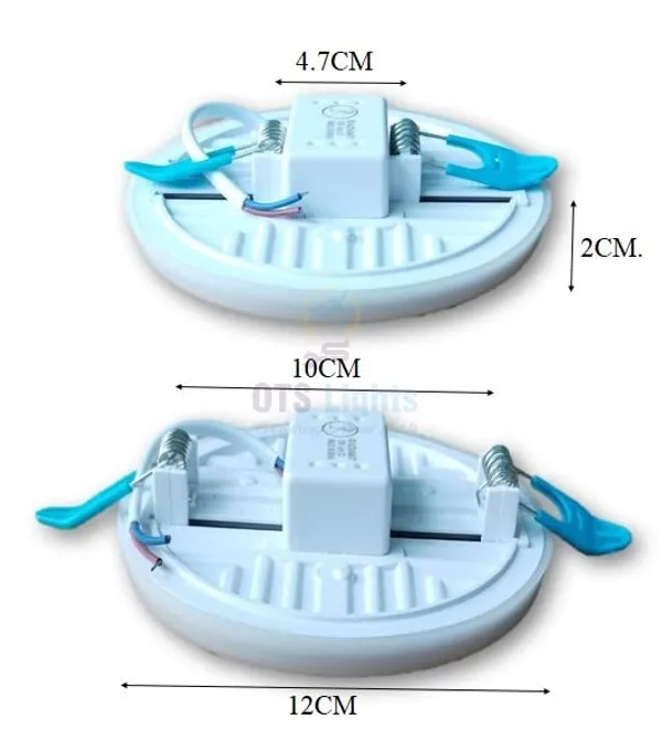 12W_Panel/Junction/Council/Celing_Led_Light_with_Adustable_Cutout_(4.7cm_to_10cm)_Round_Light_(Natural_White-4000k)