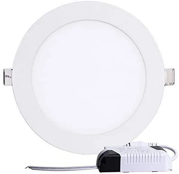 _Slim_Panel_Round_Celing_Light_(Warm_White/_3000k,_22_Watt,_22_cm_x_22_cm_x_1_cm,_Cutout_-_8_Inches)_-_2_Years_Warranty