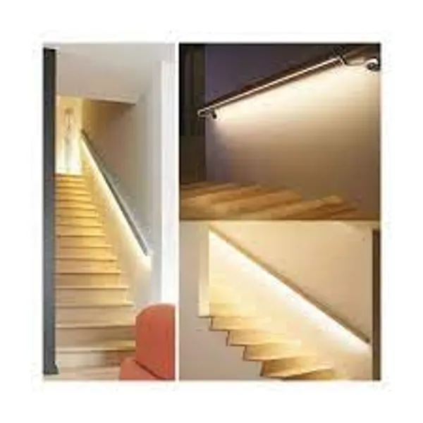 _Corner_Profile_Light_Channel_Triangular_Shape_for_Led_Strip_with_Diffuser,_Clip_and_End_Cap,_Pack_of_5,_1_Meter_Length_(Silver)