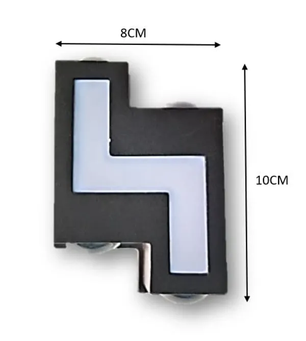 _7W_(4x1W+3W)_Outdoor/Indoor,_Z_Shape_fornt_Up_Down_Home_Decor_Waterproof_Exterior_Wall_Light_(Warm_White_-_3000K)