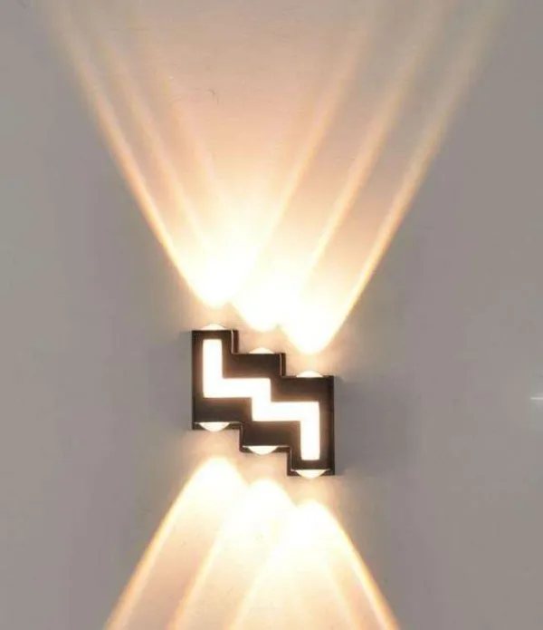 _12W_(6x1w+6W)_Led_Up_Down_Front_Outdoor/Indoor_Home_Decor_Light_with_Zig-Zag_Shape_(12W,_Warm_White_-_3000K)