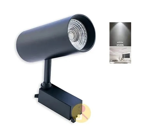 _Track_Light_(Black_Body)_-_(Track_Rail_Not_Included)_(Cool_White_(6500k),_10_Watt)