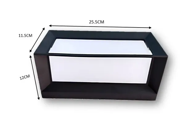 _12W_Led_Outdoor_Bulkhead_Led_Waterproof_Exterior_Light,_Gate_Light,_Black_Body_(Warm_White_-_3000k,_12W)