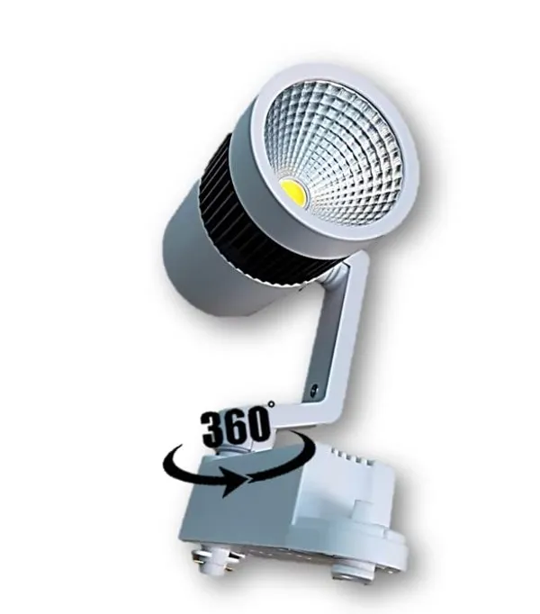_16W_Led_White_Body_360_Degree_Adjustable_Tracklight,_Spotlight_Focus_Light,_Natural_White_-_4000k_-_Installation_Track_Rail_not_Inculded