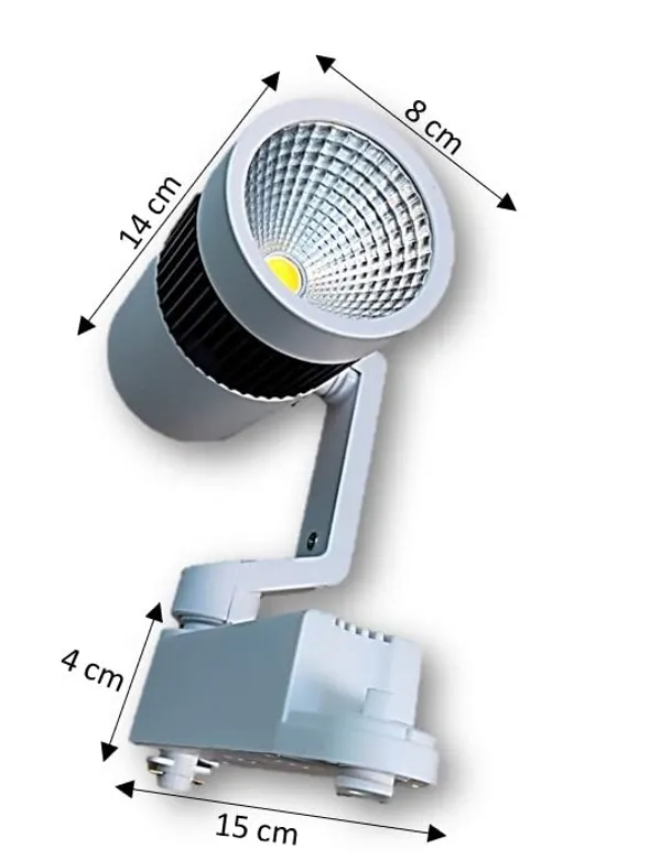 _16W_Led_White_Body_360_Degree_Adjustable_Tracklight,_Spotlight_Focus_Light,_Natural_White_-_4000k_-_Installation_Track_Rail_not_Inculded