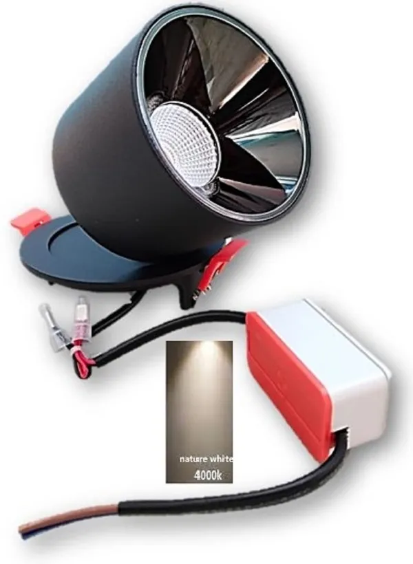 _12W_Conceil_Cylinder_360_Conceil_Adjustable_Spotlight_Pure_Black_Reflector_with_Black_Body_(12W,_Natural_White_-_4000K)