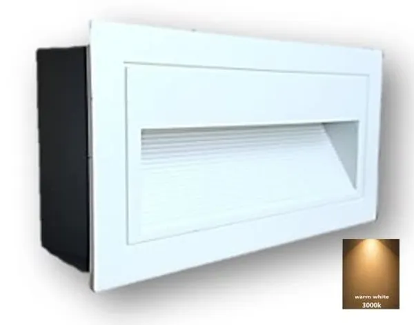 3_Modular_Aluminum_Embedded_Staircase_5W_Outdoor_White_Body_LED_Foot_Light_Step_Corner_Wall_Stair_(12.5_X_8.5_X_4_cm)
