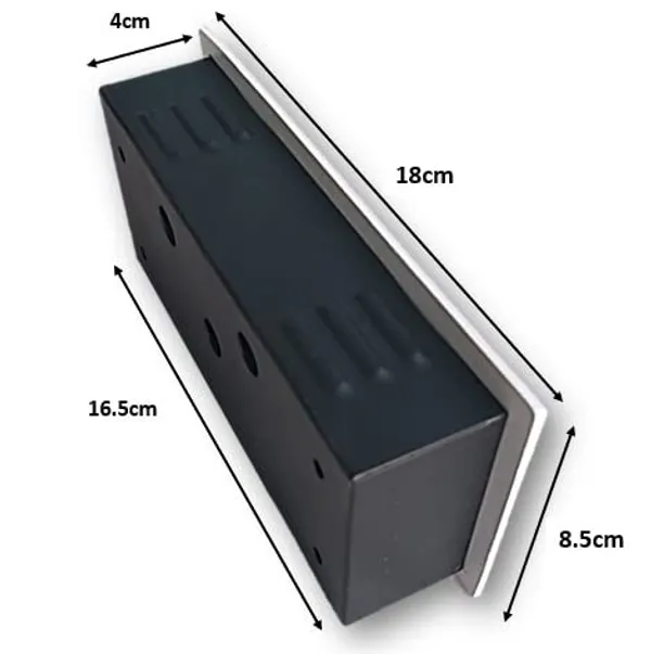 4_Modular_Aluminum_Embedded_Staircase_6W_Outdoor_White_Body_LED_Foot_Light_Step_Corner_Wall_Stair_(18_X_8.5_X_4_cm)