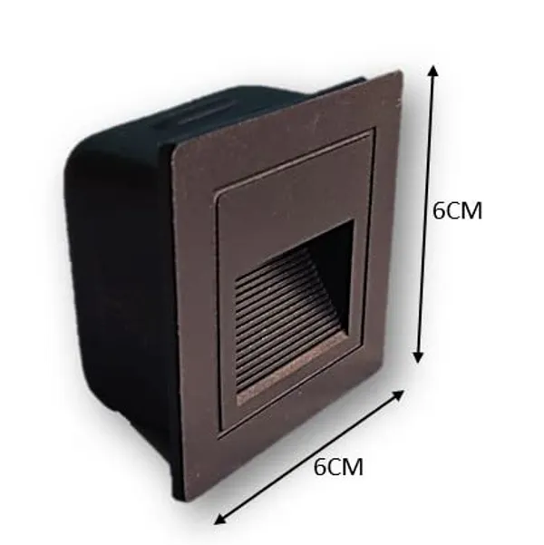 2W_Aluminum_Embedded_Staircase_Outdoor_LED_Foot_Light_Step_Corner_Wall_Stair_Square_Waterproof_Lamp_(Black_Body)
