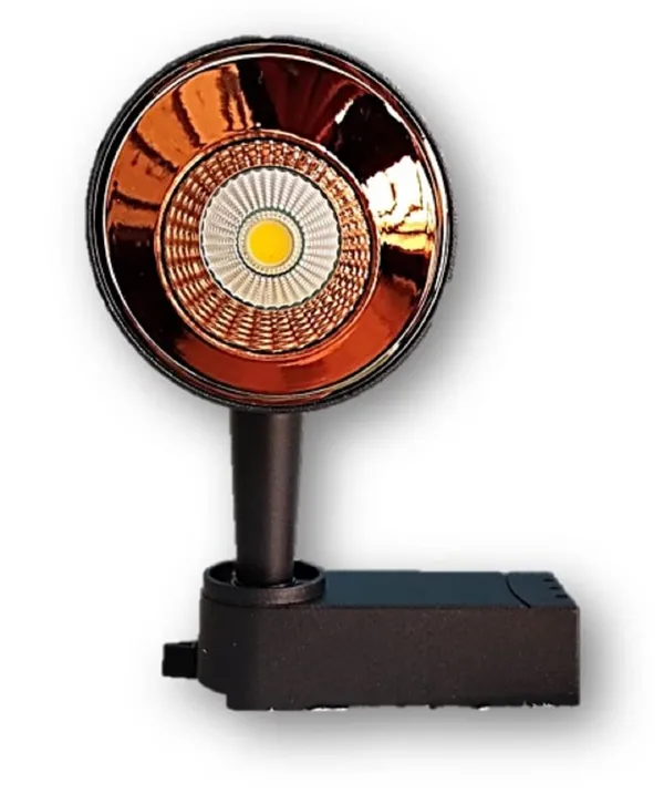_12W_Focus_Light_Spotlight_360°_Adjustable_Track_Light_(Black_Body_with_Rose_Gold_Reflector)_-_(Track_Rail_Not_Included)_(Natural_White_-_4000k,12W)