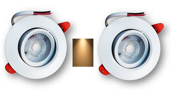 _6W_White_Body_LED_Ceiling_COB_Spot,_Focus,_Down_Ceiling_Movable_Light_(Warm_White/3000k,_9cm_x_4cm,_Cutout_-_2.7"_/_7cm)_(Pack_of_2)
