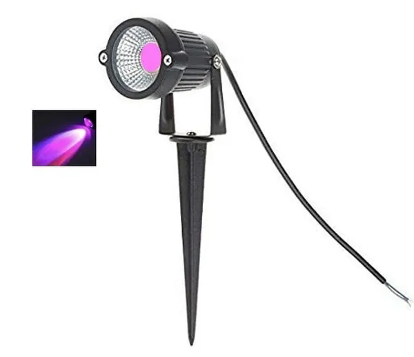 _5W_/_6W_LED_Outdoor_Garden_Spot_and_Spike_Waterproof_IP65_Light,_Aluminium_Body_(Driver_in_Built)_(Pink)