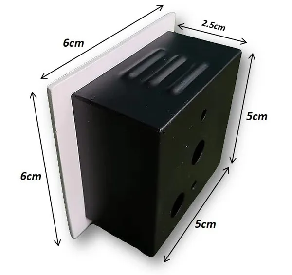 2W_Aluminum_Embedded_Staircase_Outdoor_LED_Foot_Light_Step_Corner_Wall_Stair_Square_Waterproof_Lamp_(White_Body)