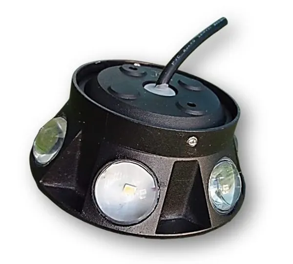 6_Way_Front_6W(6x1W+2W)_LED_Outdoor_Waterproof_Exterior_Wall_Light_Fixture_Lamp_(Warm_White)_(Metal)